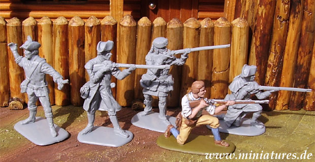 American Militia (2), 1:32 Miniatures Accurate 3209.