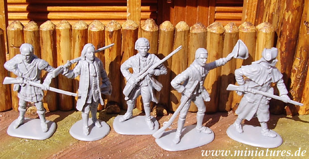 American Militia (2), 1:32 Miniatures Accurate 3209.