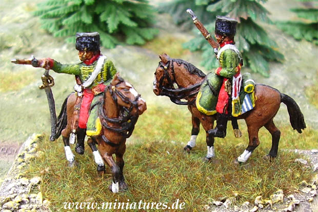 Baden Hussars wearing dolmans, 1:72 Revell 02576.