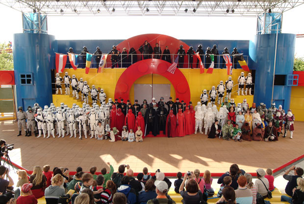 STAR WARS characters at LEGOLAND Park.