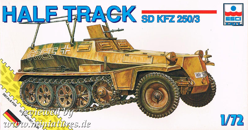 German Sd.Kfz. 250/3, light Armoured Radio Vehicle, 1:72 ESCI 8369.