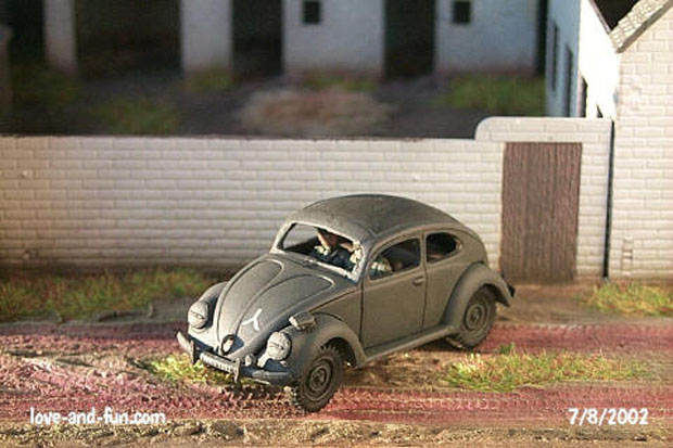 German VW Type 60 Sedan Staff Car, 1:72 Model Kit Military Wheels 7201.