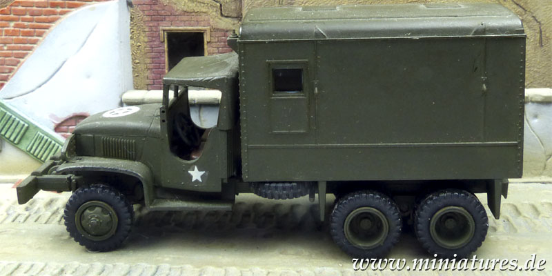 Truck, 2½-ton, 6×6, Shop Van, GMC CCKW-353, 1:87 H0 ROCO 583.